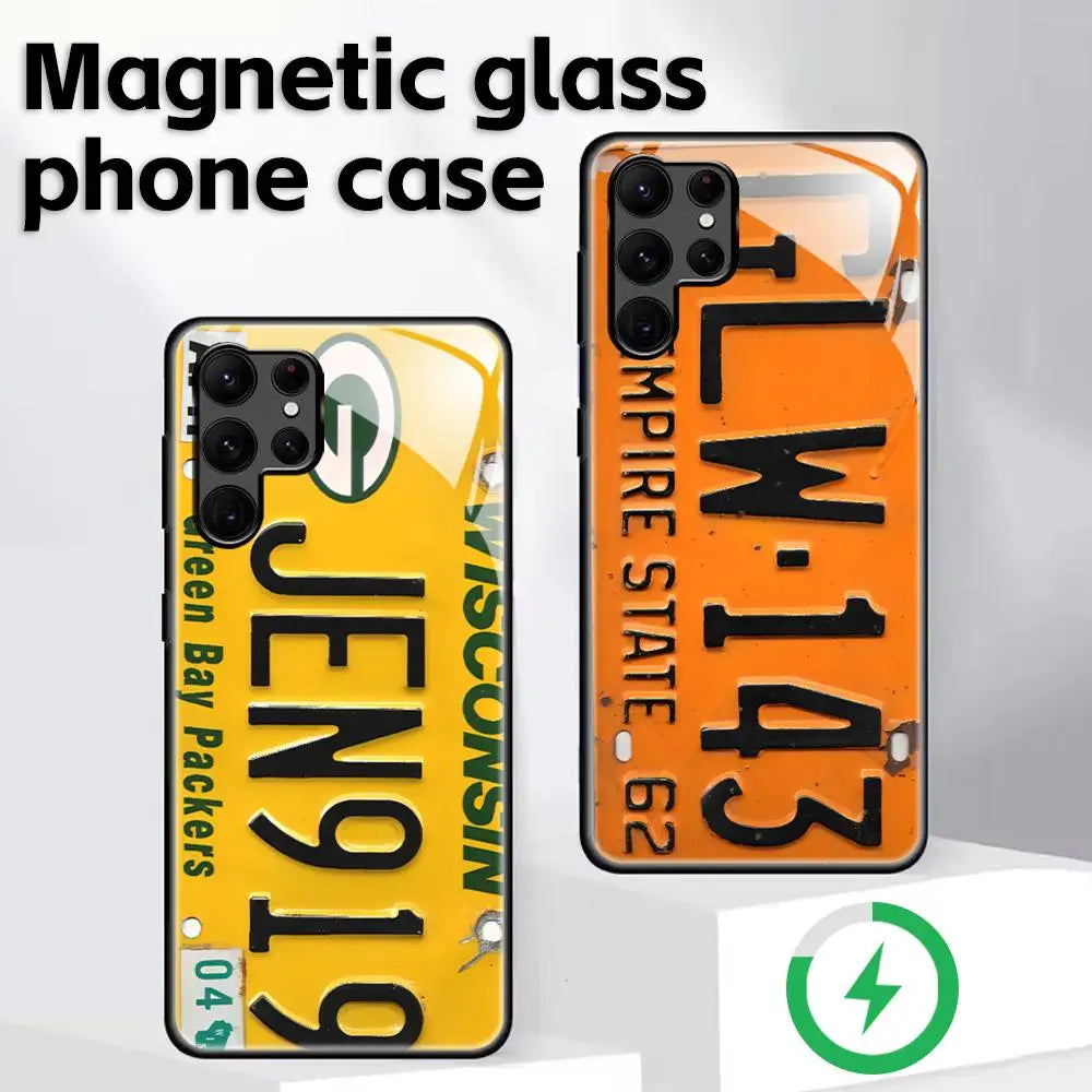 License Plate Magnetic Case for Samsung Galaxy