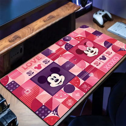 Mouse Pad Mickey and Minnie Large XXL Gamer Keyboard Desk Mouse Mat Carpet Laptop Rubber Tapis Souris Gaming Notbook PC Mousepad