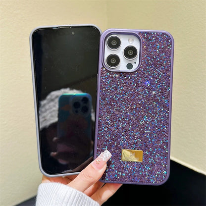 Luxury Shiny Diamond Phone Case For iPhone 16 15 14 Pro Max Plus 16SE 13 12 11 Fashion Star Diamond Soft Rubber Protective Cover