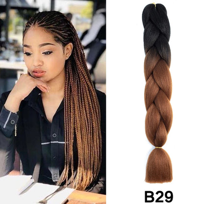 Jumbo Braiding Hair Synthetic Crochet Braids Hair Knotless Braids For Box Braids Senegales Tribal Braids Yaki Hair Extensions