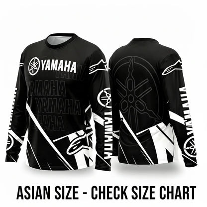 Yamaha Summer Breathable Quick-Dry Motorcycle Riding Suit - Long Sleeve Off-Road Racing Gear for Men and Women