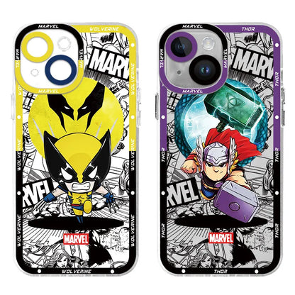 Venomm Spiderr man Case for Apple iPhone 11 12 Pro XR 7 8 14 Pro Max SE 13 Mini 15 Plus XS Max Capa Transparent Soft Cover