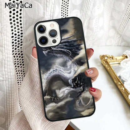 Legendary Chinese Dragon Phone Case Cover For iPhone 16 15 SE2020 6 6s 7 8 plus 11 12 mini 13 14 pro max shell coque