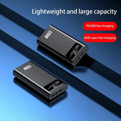 50000mAh High Capacity Power Bank Fast Charging Powerbank Portable Battery Charger For iPhone Samsung Huawei NEW