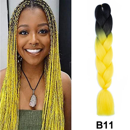 Jumbo Braiding Hair Synthetic Crochet Braids Hair Knotless Braids For Box Braids Senegales Tribal Braids Yaki Hair Extensions