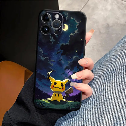 Premium Protective Funda Phone Case – Compatible with Apple iPhone Models XR, XS Max, 7, 8, 11, 12, 13, 14, 15 Pro, 16, 17 Pro Max – Stylish Gengar Pokémon Design