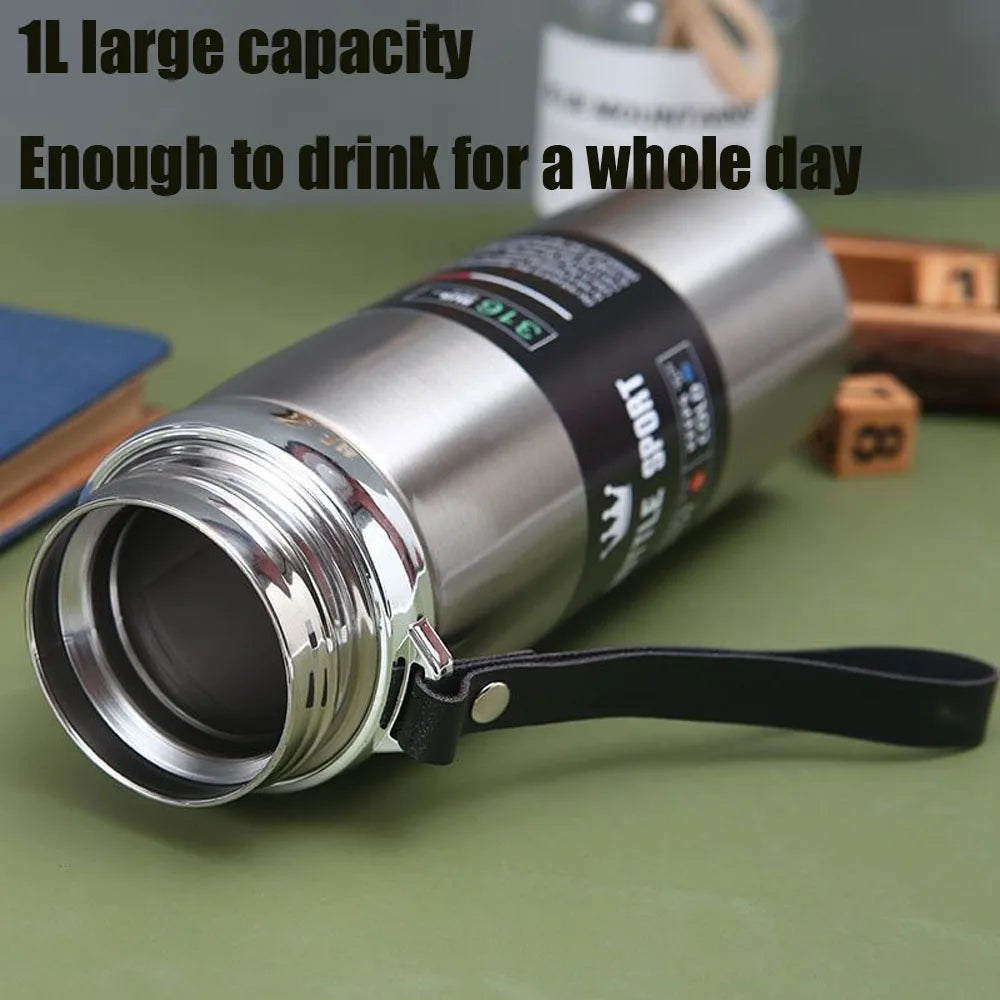 316 Stainless Steel Insulated Mug Outdoor Car Travel Mug Large Capacity Mug Thermos Double Layer Stainless Steel Water Bottle