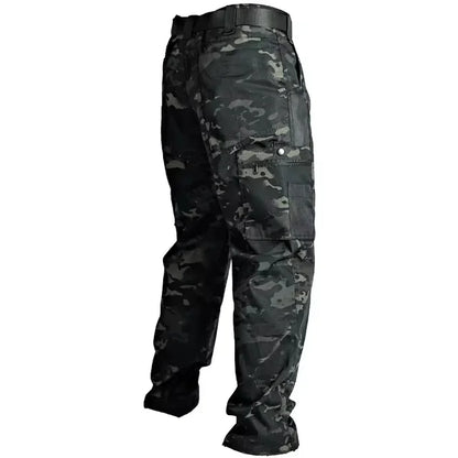 Wear Resistant Work Pant Man Multi-pocket Straight Cargo Trousers Outdoor Jogging Tactical Pants Spring Autumn Casual Trousers