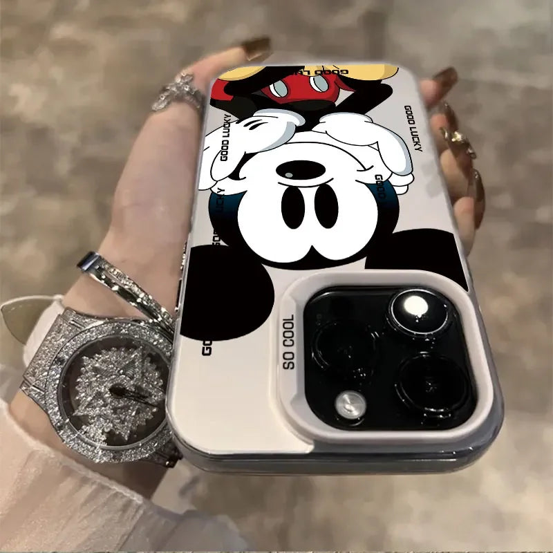 Mickeyy Minniee Mouse Cute Smile Phone Case For iPhone 15 14 13 12 11 Pro Max 7 8 Plus XR XS MAX MINI Happy Y2K Cute Cover