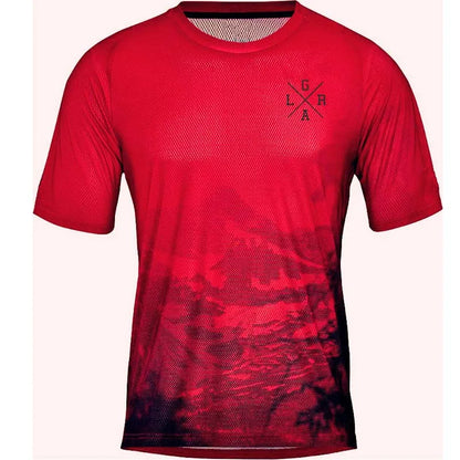 Loose Rider-Cycling Sweatshirt for Men, Short Sleeve, Enduro Motocross, BMX, Sweat-Wicking, Wet, New