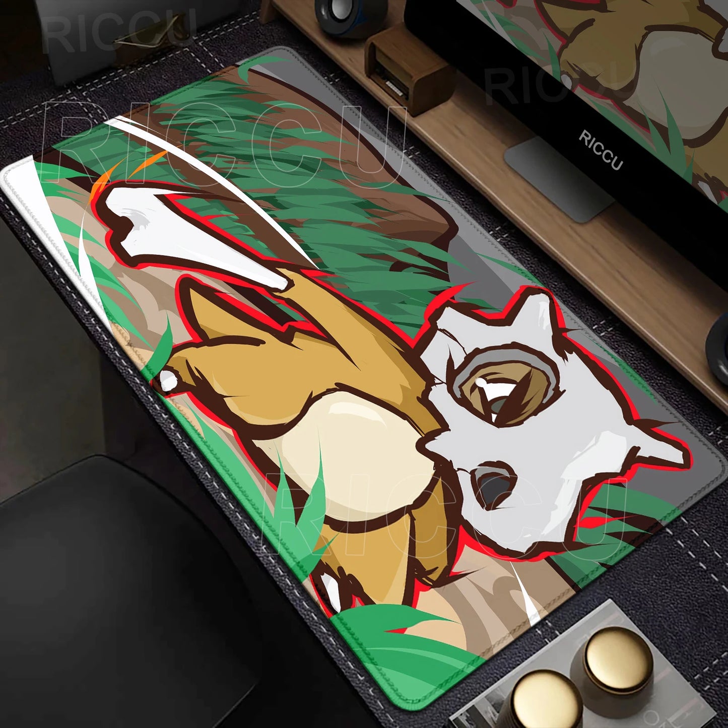 Kawaii Cubone Large Mouse Pad Gamer XXL Pc Keyboard Mouse Mat Tapis Souris Gaming HD P-Pokemons Rubber Mousepad Desk Accessories