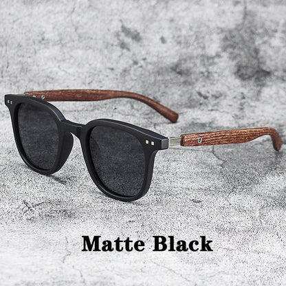 Men’s Vintage PC Frame Sunglasses - Classic Brand Driving Eyewear with Coating Lens