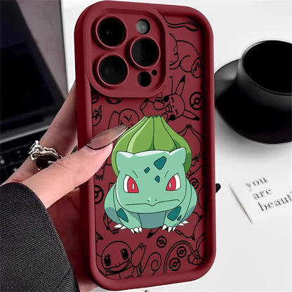 Anime iPhone 15 14 13 12 11 Mini XS XR X 8 7 Pro Max Plus Soft Eye Ladder Phone Case