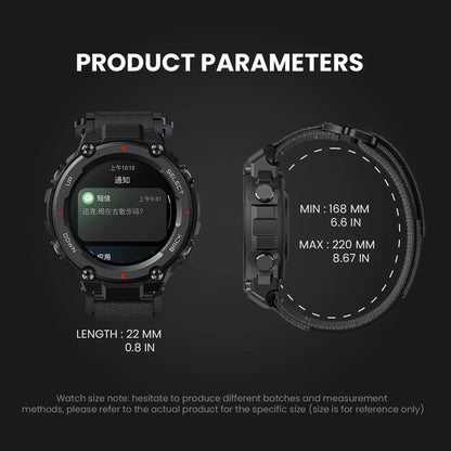 Nylon Strap For Amazfit T-rex  2 3 Ultra Watch Band For Huami Amazfit Trex Pro T Rex  Sport Belt Smartwatch Bracelet Accessories