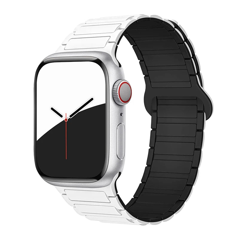 Magnetic Sports Band for Apple Watch Ultra 2 49mm 45mm 44mm 42mm 38 40 41mm Silicone Strap for IWatch Series Ultra 2 9 8 7 6 5 4