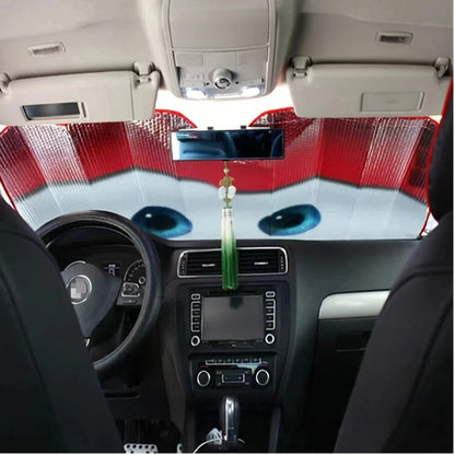 Car sun shade Eyes Heated Windshield Sunshade Car Window Windscreen Cover Sun Shade Auto Sun Visor Car-covers