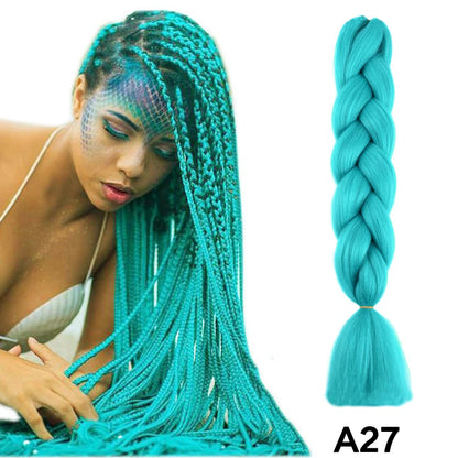 Jumbo Braiding Hair Synthetic Crochet Braids Hair Knotless Braids For Box Braids Senegales Tribal Braids Yaki Hair Extensions