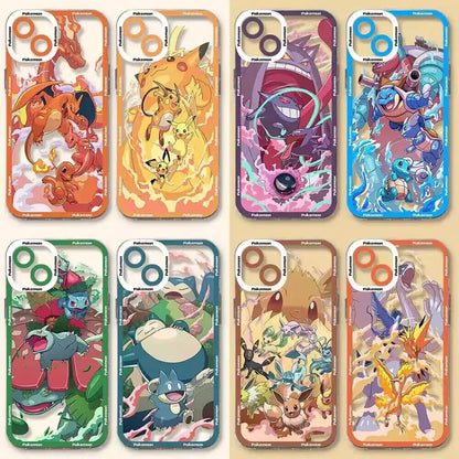 Anime Gengar Pikachu Casing For OPPO Reno 13F 13 12F 11F 12 11 10 8 Pro Plus 8T 8Z 7Z 7 6 Realme C75 C65 C63 Psyduck Soft Case