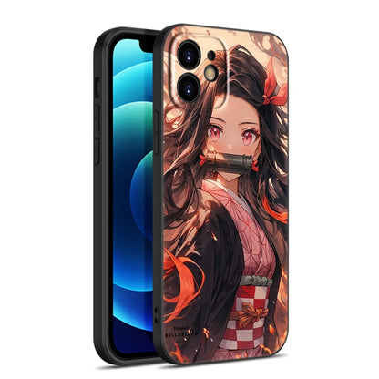 Anime Black Phone Case For Samsung Galaxy S24 Ultra,S23 Plus,S21 FE,S22 Ultra,S20 FE 5G,S10E,S10 Lite,S9 Plus Cover