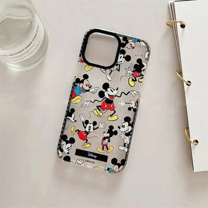 Mickey Minnie Mouse Full Screen Phone Case For iPhone 14 12 13 11 15 Pro Max XR XS MAX 7 8 Plus Mini Y2K Cartoon Cover