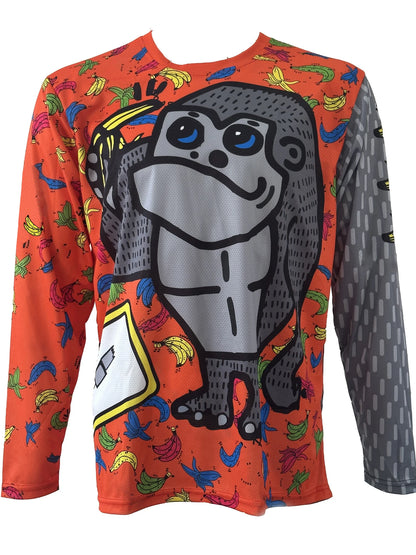 Men's Quick Dry Breathable Moisture Wicking Long Sleeve MTB Shirt Downhill Biking Riding Sports cycling jersey