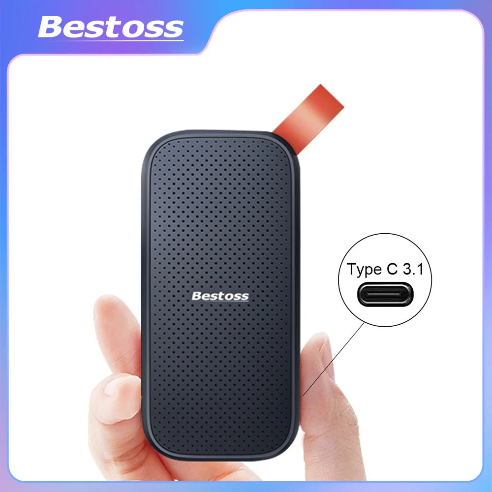 Bestoss External Ssd 2Tb 128Gb Portable External Hd 1tb PS5 Portable Ssd 4Tb Hard Drive Usb Flash Notebook BP10345