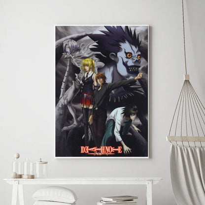 Hot Anime Death Note Poster Prints Poster Wall Painting Bedroom Living Room Wall Bar Restaurant Sticker Small