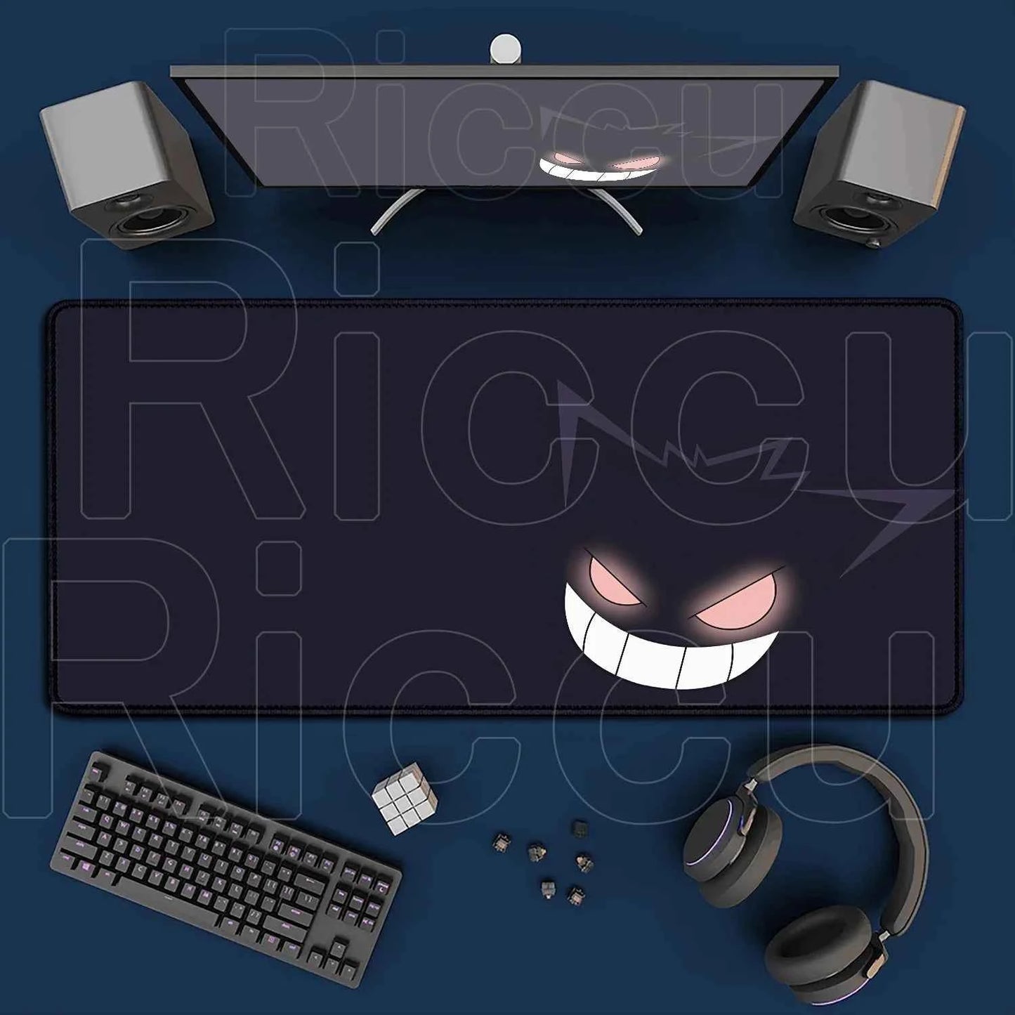 2026 New P-pokemon Gengar Wallpaper Cool Mouse Pad Gaming Large Anime Desk Keyboard Mats Non-slip Rubber Speed E-sports Mousepad