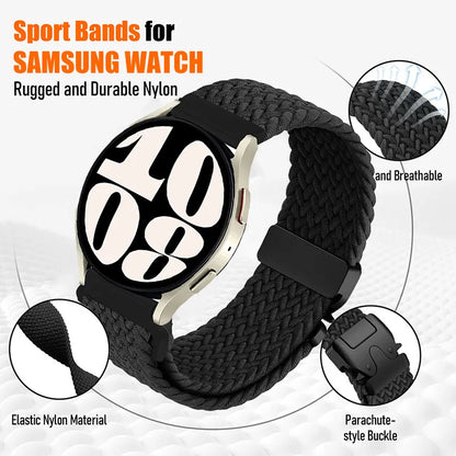20mm 22mm Straps For Galaxy Watch 7/FE/6/5/pro/4/Classic/active 2/Gear s3 Parachute Bracelet correa Huawei watch GT 2 3 4 5 Band