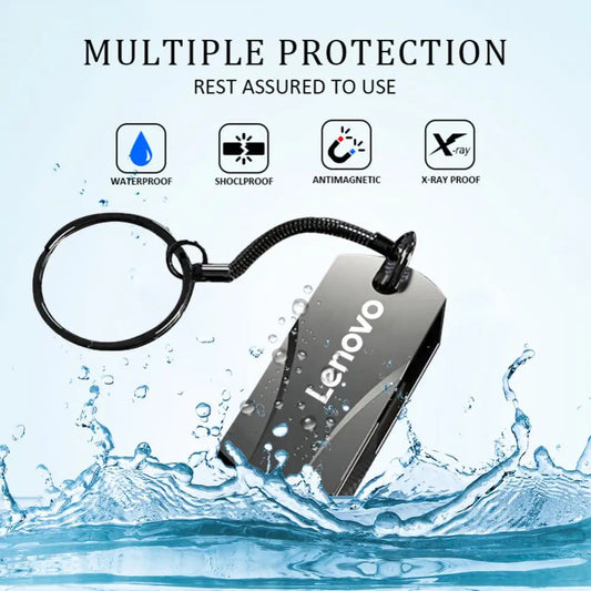 Lenovo USB 3,2 unidad Flash Usb 16TB 8TB Pendrive De alta velocidad 4TB 2TB DC4 USB resistente al agua Memoria Flash para Ps4 Ps5