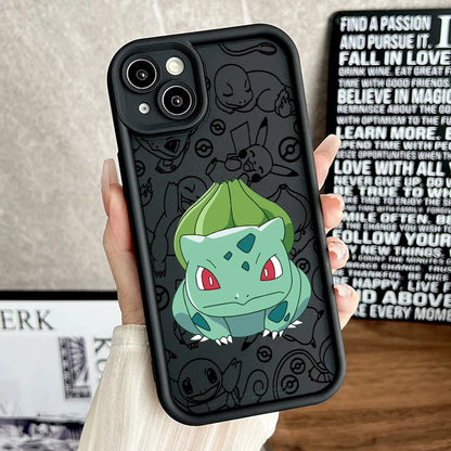Anime iPhone 15 14 13 12 11 Mini XS XR X 8 7 Pro Max Plus Soft Eye Ladder Phone Case