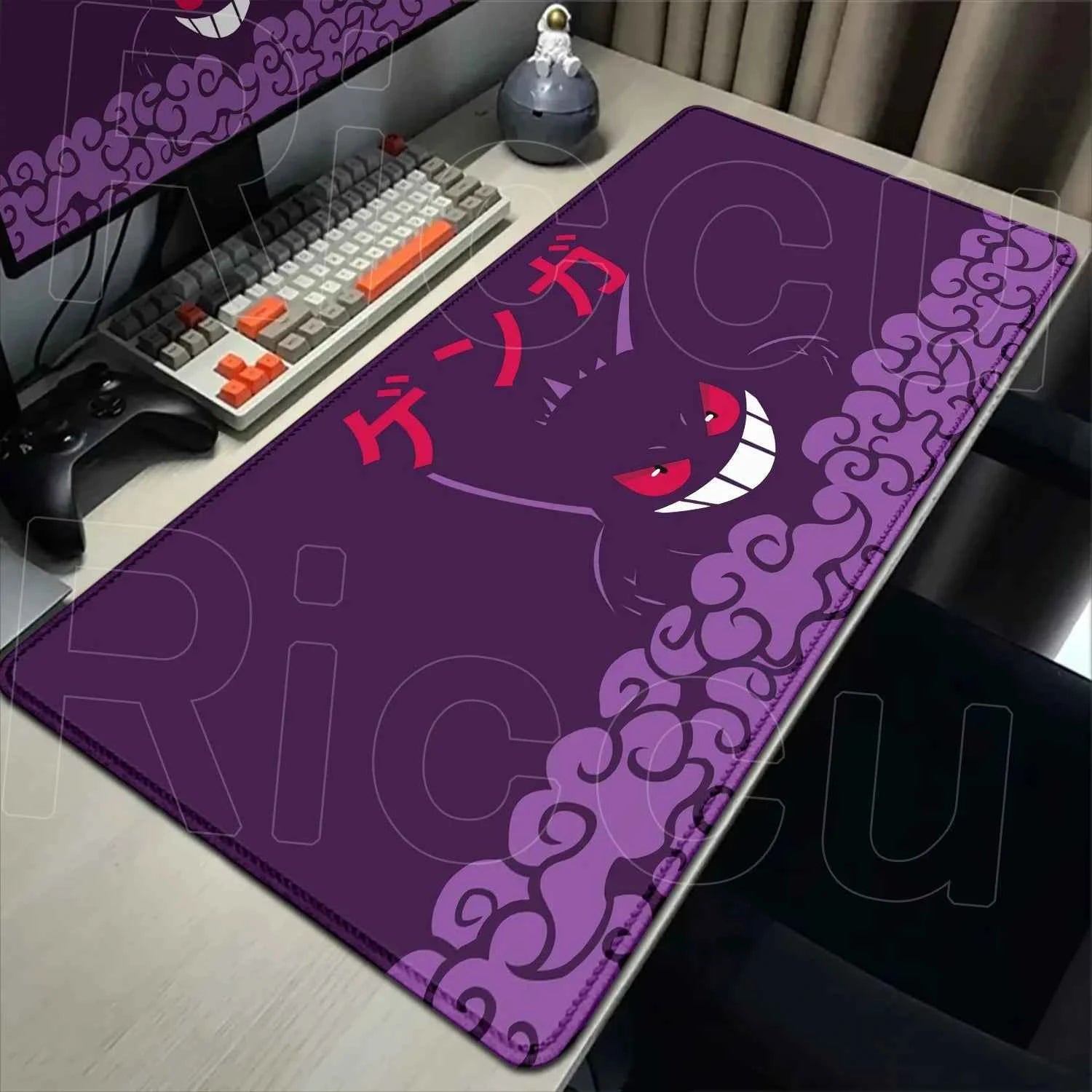 2026 New P-pokemon Gengar Wallpaper Cool Mouse Pad Gaming Large Anime Desk Keyboard Mats Non-slip Rubber Speed E-sports Mousepad