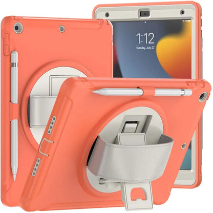 360 Degree Rotate Stand Case For iPad 9 8 7 7th 8th 9th Generation 10.2 inch Drop Resistance Cover with Pencil Holder Hand Strap