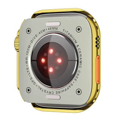 Metal Bumper Case For Apple Watch 46mm 45mm 44mm Protector Frame Cover For iWatch Series 10 9 8 7 6 5 SE Change To Ultra 2 49mm