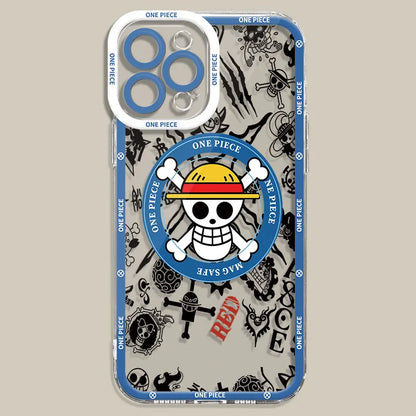 Clear Silicone TPU Case for Samsung Galaxy S22 Plus S23 FE S21 S24 Ultra S20 FE S21 Plus S24 Plus Anime O-One P-Pieces Cover