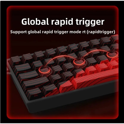 MADLIONS MAD 60/68HE Gaming Magnetic Switch Keyboard 61/68 Key Web Drive 8K Wired Custom Return RT Adjustable Keystroke Hot Swap
