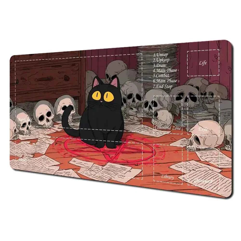 Cut cat Mouse Pad The Magic Gathering Playmat Mousepad for MTG TCG Office Desk Mat for Work Game Mini PC Laptop Cute Rug Carpet