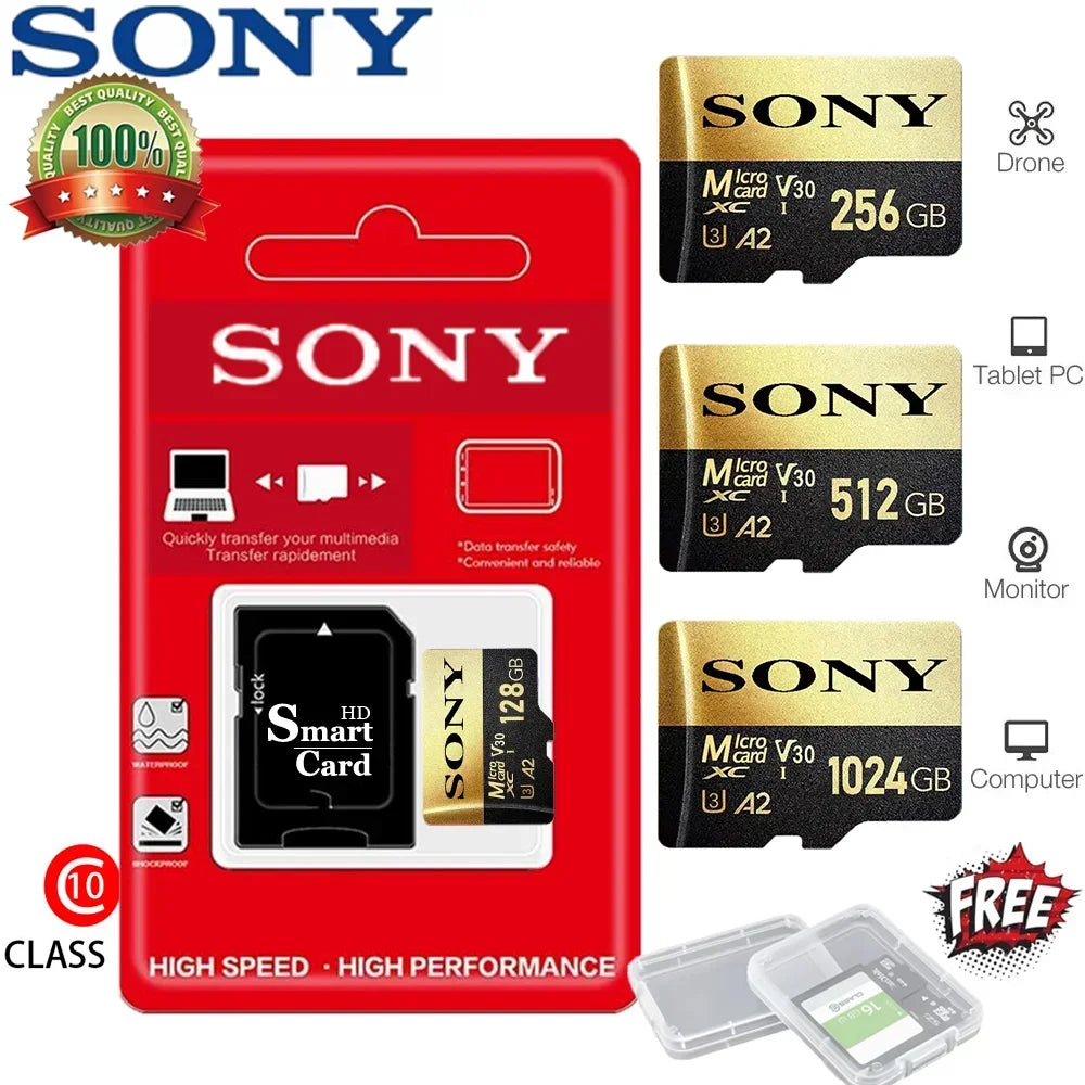 SONY Memory Card 1TB High Speed Micro SD Card master copy version 512GB 256GB 128GB SD Card A1 Card For Nintendo Switch Ps4 Ps5Mini Memo