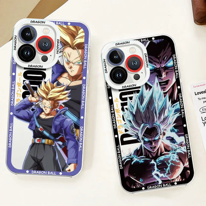 Gohan Goku Phone Case For iPhone 15 14 13 12 11 Mini XS XR X Pro MAX 8 7 Plus Angel Eyes Transparent Cover