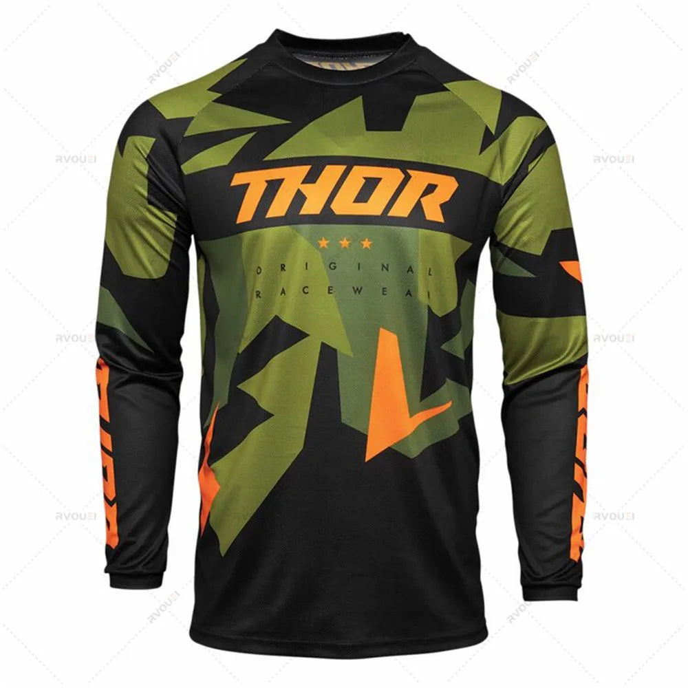 Adult Motocross Jersey MTB Off Road Mountain New Racing Bike Downhill Jersey MX BMX Cycling Jersey Enduro Sweatshirt
