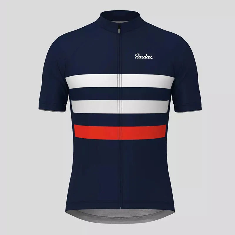 Spandex Cycling Clothing Raudax High Elasticity Short Sleeve Ropa Ciclismo Summer Men Top Jersey Bike Shirts Uniform Cycling Kit