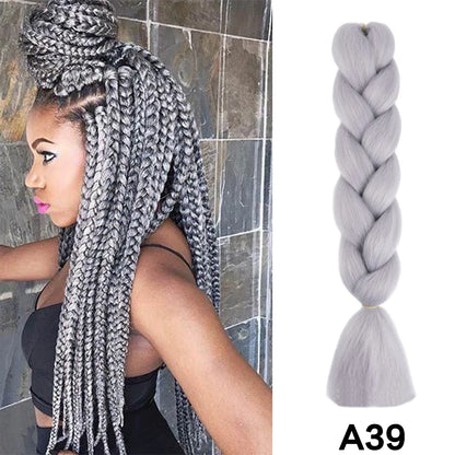 Jumbo Braiding Hair Synthetic Crochet Braids Hair Knotless Braids For Box Braids Senegales Tribal Braids Yaki Hair Extensions