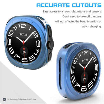 Glass+Case Full Cover for Samsung Galaxy Watch 7 40mm 44mm TPU Anti drop and waterproof Protector Case Watch 7 Pro 47mm