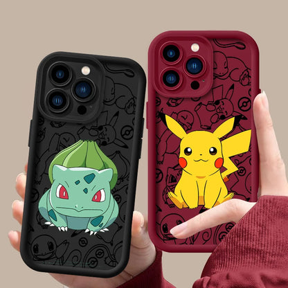 Anime iPhone 15 14 13 12 11 Mini XS XR X 8 7 Pro Max Plus Soft Eye Ladder Phone Case