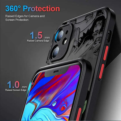 Clear Matte Phone Case for Apple iPhone 15 14 13 12 11 Pro Max 13 12 Mini XS XR X 7 8 6 6S Plus Anime N-Narutos Bright Art Cover