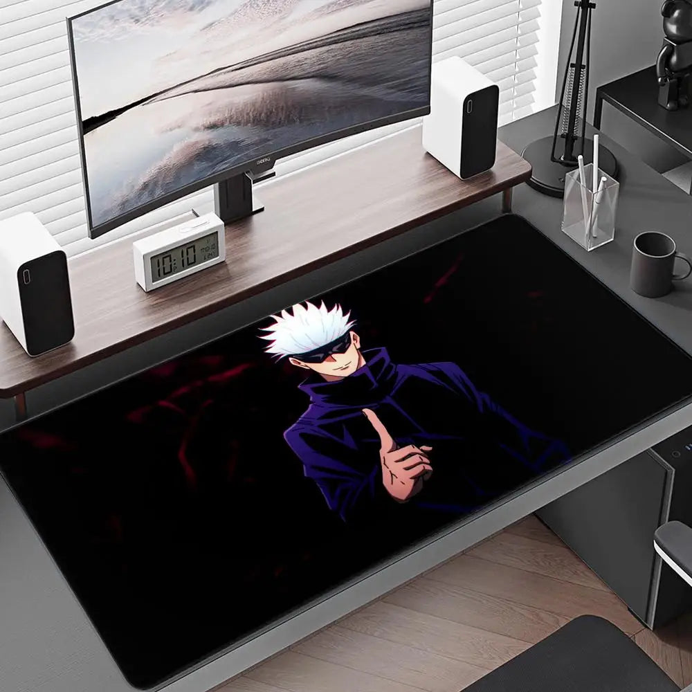 Satoru Gojo Anime Boy Mousepad Anime Mouse Pad Gamer XL Computer HD Home Mousepad XXL Mouse Mat Non-Slip