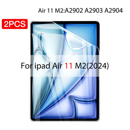 2PCS Hydrogel Film For Ipad Pro 11 12.9 Air 4 5 13 2024 Screen Protector For Ipad Mini 6 2 3 10.2 9.7 2021 9 Genration Not Glass