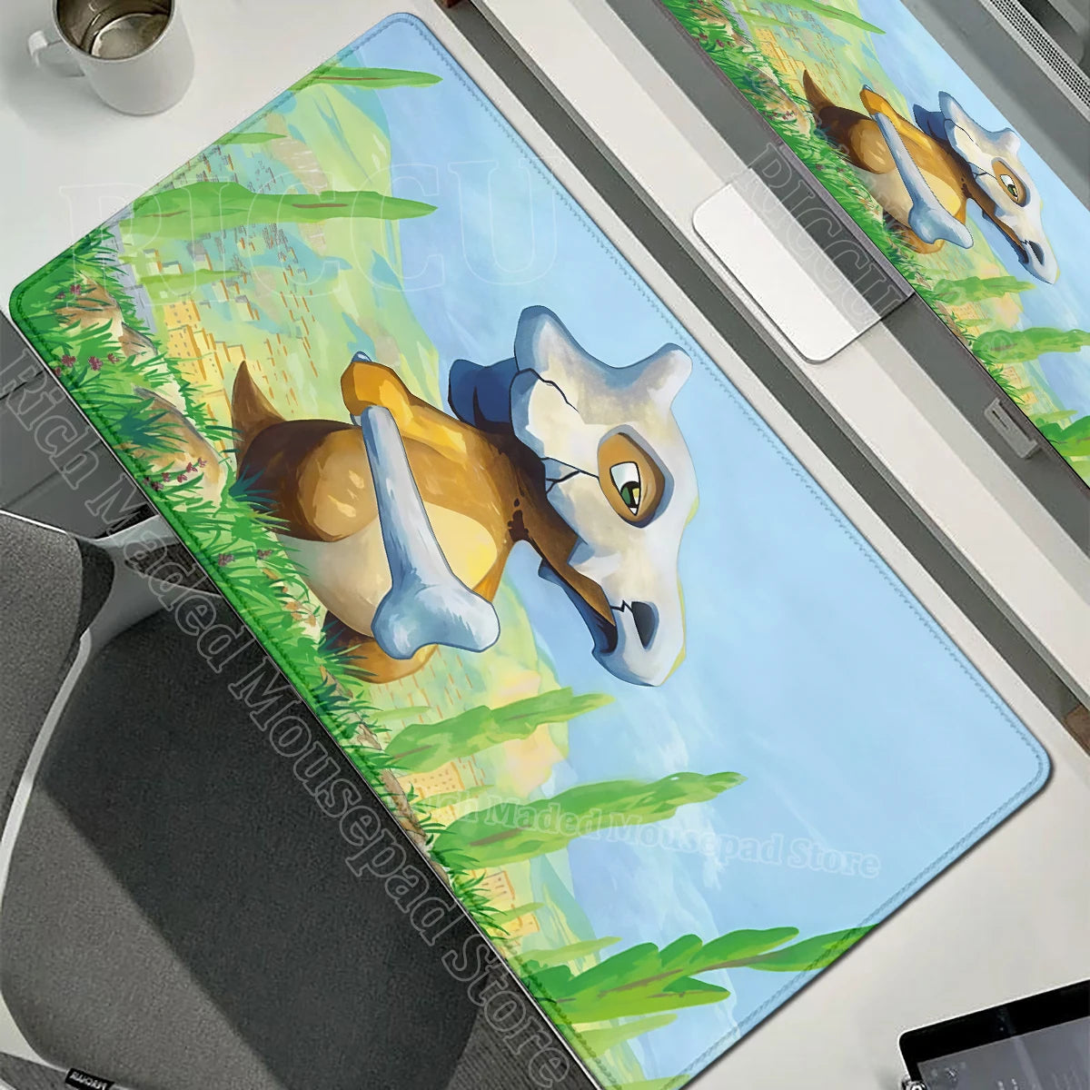 Kawaii Cubone Large Mouse Pad Gamer XXL Pc Keyboard Mouse Mat Tapis Souris Gaming HD P-Pokemons Rubber Mousepad Desk Accessories