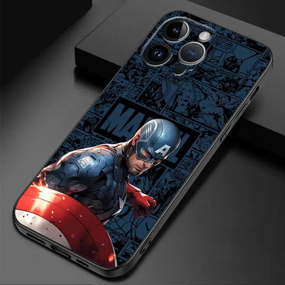Phone Case for iPhone 16 13 Pro 11 12 Mini XS X 15 Pro Max XR SE 14 7 8 Black Soft Back
