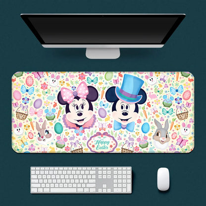 Cute Anime Mickey Minnie Mousepad HD Printing Computer Gamers Locking Edge Non-slip Mouse Pad XXL90x40cm Keyboard PC Desk Pad